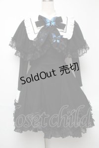 星箱works / ユリシスファンタジーケープカラーワンピース S 黒 S-25-05-22-027-PU-OP-HR-ZS