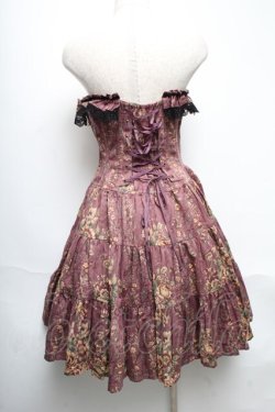 画像2: Millefleurs / コルセットスカート（薔薇ジャガード）  モーヴ S-25-05-22-031-EL-SK-AS-ZS
