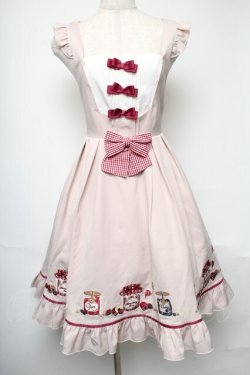 画像1: Amavel / Fruits Berry Jamジャンパースカート  ピンク S-25-05-22-033-CA-OP-AS-ZS