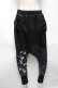 画像1: NieR Clothing / プリント切替サルエルパンツ  黒 S-25-05-22-043-PU-PA-AS-ZS (1)