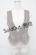 axes femme / 綿クラシックベスト  ブラウン S-25-05-23-050-AX-TO-AS-ZS