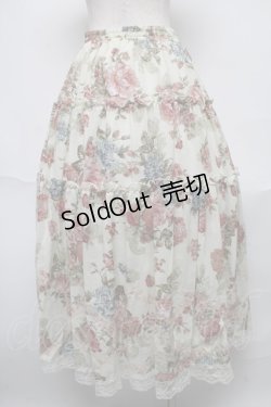画像2: axes femme / 花柄ロングスカート  オフ S-25-05-23-057-AX-SK-AS-ZS