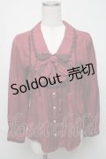 axes femme / リボン衿つきブラウス  コイピンク S-25-05-23-018-AX-BL-AS-ZS