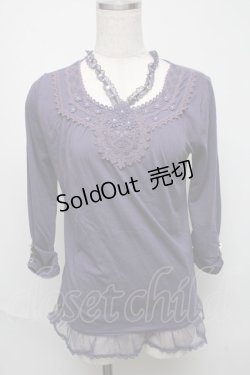 画像1: axes femme / インナープルオーバー  紫 S-25-05-23-019-AX-TO-AS-ZS