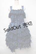Vallee lys / 【プラスサイズ】ノネットジャンパースカート XL ネイビー S-25-05-23-038-GO-OP-HR-ZS