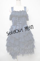 Vallee lys / 【プラスサイズ】ノネットジャンパースカート XL ネイビー S-25-05-23-038-GO-OP-HR-ZS