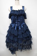 画像1: Vallee lys / 【プラスサイズ】ノネットジャンパースカート XL ネイビー S-25-05-23-038-GO-OP-HR-ZS (1)