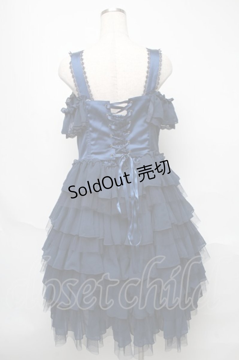 画像2: Vallee lys / 【プラスサイズ】ノネットジャンパースカート XL ネイビー S-25-05-23-038-GO-OP-HR-ZS (2)