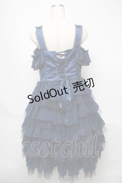 画像2: Vallee lys / 【プラスサイズ】ノネットジャンパースカート XL ネイビー S-25-05-23-038-GO-OP-HR-ZS