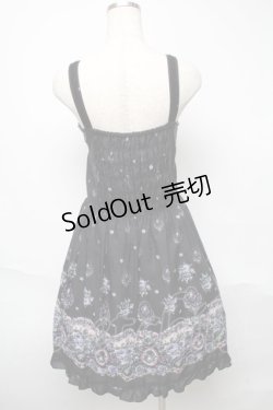 画像2: axes femme / 花リース柄ワンピース  黒 S-25-05-23-042-AX-OP-AS-ZS