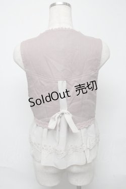 画像2: axes femme / シフォンデザインベスト   S-25-05-23-043-AX-TO-AS-ZS