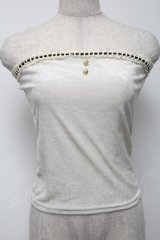 LIZ　LISA / ベロアチューブトップ  キナリ S-25-05-24-001-LO-SK-HR-ZS