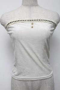 LIZ　LISA / ベロアチューブトップ  キナリ S-25-05-24-001-LO-SK-HR-ZS