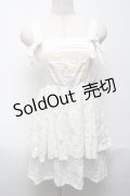 Swankiss / レース切替ジャンパースカート  オフ S-25-05-24-006-CA-OP-HR-ZS