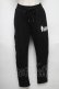 画像1: NieR Clothing / サイドラインパンツ  黒ｘ白 S-25-05-24-056-PU-PA-AS-ZS (1)