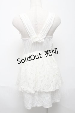 画像2: Swankiss / レース切替ジャンパースカート  オフ S-25-05-24-006-CA-OP-HR-ZS