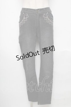 画像1: axes femme / デニムパンツ  黒 S-25-05-24-058-AX-PA-AS-ZS