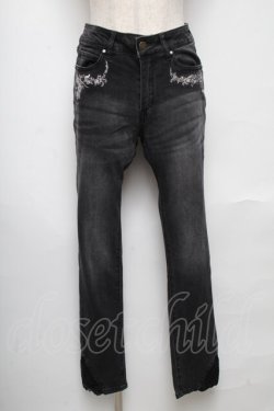 画像1: axes femme / デニムパンツ  黒 S-25-05-24-060-AX-PA-AS-ZS