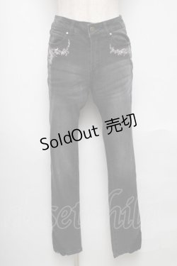 画像1: axes femme / デニムパンツ  黒 S-25-05-24-060-AX-PA-AS-ZS