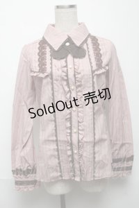 axes femme / タイ付きフリルブラウス  アワピンク S-25-05-24-020-AX-BL-AS-ZS