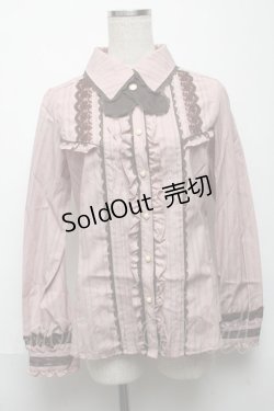 画像1: axes femme / タイ付きフリルブラウス  アワピンク S-25-05-24-020-AX-BL-AS-ZS