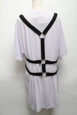 画像2: LISTEN FLAVOR / トラウマティックハーネス付BIGカットソー  ラベンダー S-25-05-24-023-PU-TO-AS-ZS