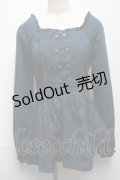 axes femme / チュニック  ブルー S-25-05-24-024-AX-TO-AS-ZS