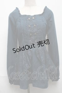 axes femme / チュニック  ブルー S-25-05-24-024-AX-TO-AS-ZS
