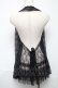画像2: axes femme / レースホルターネックジレ  黒 S-25-05-24-025-AX-TO-AS-ZS (2)