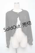 m petit by misako / MSKバラBフリルボレロ  黒 S-25-05-24-027-LO-TO-HR-ZS