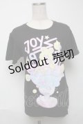 LISTEN FLAVOR / パフェベアプリントTシャツ  黒 S-25-05-24-028-PU-TS-HR-ZS