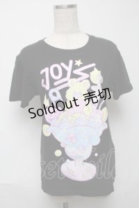 LISTEN FLAVOR / パフェベアプリントTシャツ  黒 S-25-05-24-028-PU-TS-HR-ZS