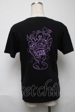 画像2: LISTEN FLAVOR / パフェベアプリントTシャツ  黒 S-25-05-24-028-PU-TS-HR-ZS