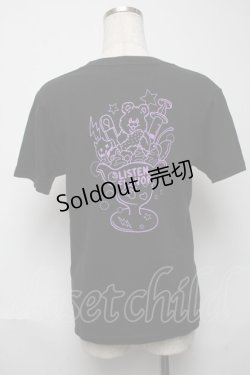 画像2: LISTEN FLAVOR / パフェベアプリントTシャツ  黒 S-25-05-24-028-PU-TS-HR-ZS