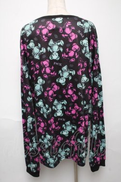 画像2: Drug Honey / スケルトンテディカットソー  黒 S-25-05-24-040-PU-TO-AS-ZS