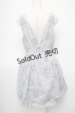 画像2: axes femme / バラ柄ジャガードタックワンピース  ブルー S-25-05-24-045-AX-OP-AS-ZI