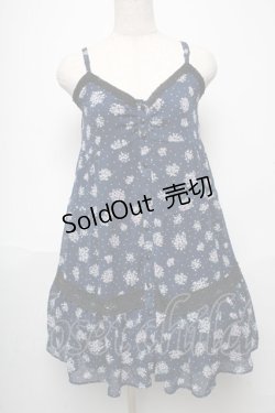 画像1: LOLITA / 花柄キャミワンピース  紺 S-25-05-24-046-LO-TO-HR-ZS