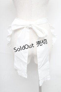 画像2: axes femme kawaii / mikkoコラボ刺繍エプロン  白 S-25-05-25-050-AX-SK-HR-ZS