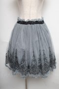 axes femme / チュールスカート  サックス S-25-05-25-055-AX-SK-AS-ZS