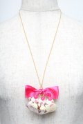 axes femme / バナナスプリットネックレス  ピンク S-25-05-25-008-AX-CO-HR-ZS