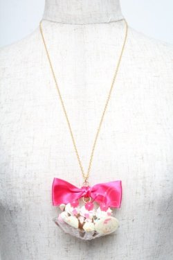 画像1: axes femme / バナナスプリットネックレス  ピンク S-25-05-25-008-AX-CO-HR-ZS