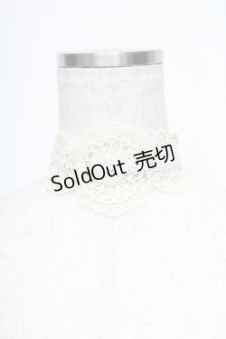 画像1: Jane Marple / レースｘスパンコールチョーカー  オフ S-25-05-25-009-JM-AC-HR-ZS