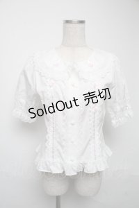 BABY,THE STARS SHINE BRIGHT / シェリルレーシィブラウス  白 S-25-05-25-011-BA-BL-AS-ZS