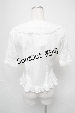 画像2: BABY,THE STARS SHINE BRIGHT / シェリルレーシィブラウス  白 S-25-05-25-011-BA-BL-AS-ZS