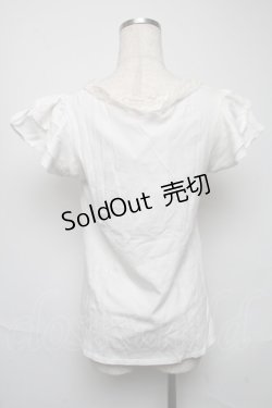 画像2: Ank Rouge / ヨーク切替カットソー  白 S-25-05-25-020-CA-TO-AS-ZS