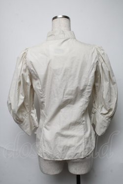画像2: ATELIER PIERROT / 立ち襟レース七分丈ブラウス  ベージュ S-25-05-25-022-EL-BL-HR-ZS