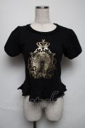 BABY,THE STARS SHINE BRIGHT / マリー・アントワネットTシャツ  黒 S-25-05-25-030-BA-OP-HR-ZS