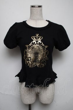 画像1: BABY,THE STARS SHINE BRIGHT / マリー・アントワネットTシャツ  黒 S-25-05-25-030-BA-OP-HR-ZS