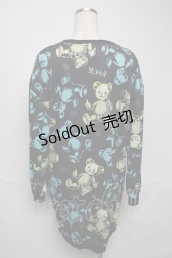画像2: Drug Honey / スケルトンテディスウェット  黒 S-25-05-25-034-PU-TO-AS-ZS