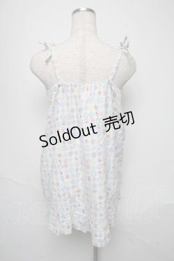 画像2: Nile Perch / カットキャミワンピース  白ｘ青 S-25-05-25-039-LO-OP-AS-ZS